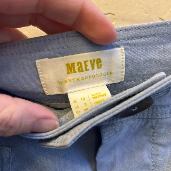 Maeve Light Blue Wide Leg Pants - Picture 5 of 7